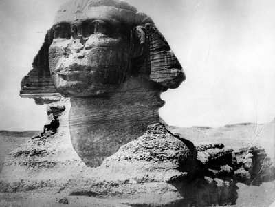 The Sphinx at Giza, c.1870s-80s by Félix Bonfils